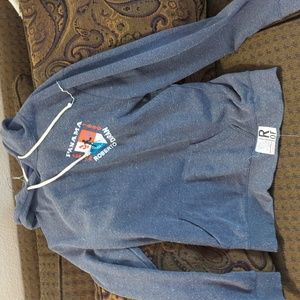 Roots of Fight Large Blue Roberto Duran Hoodie